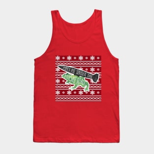 Meet me under the Missile Toad | Ugly christmas sweater women funny | womens mens unisex | funny ugly Christmas sweater | ugly christmas Tank Top